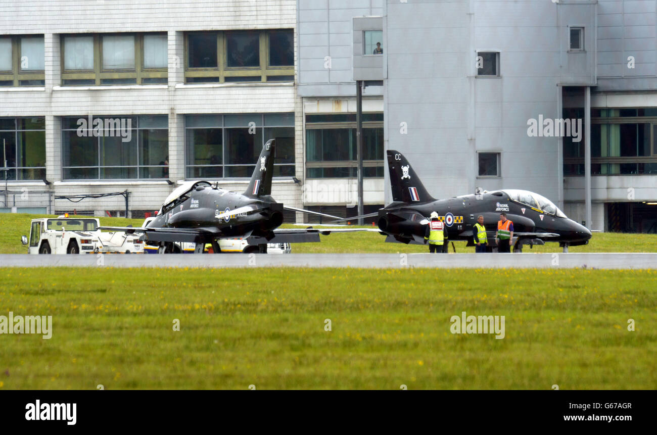 RAF Jet cockpit fumes alert Stock Photo - Alamy