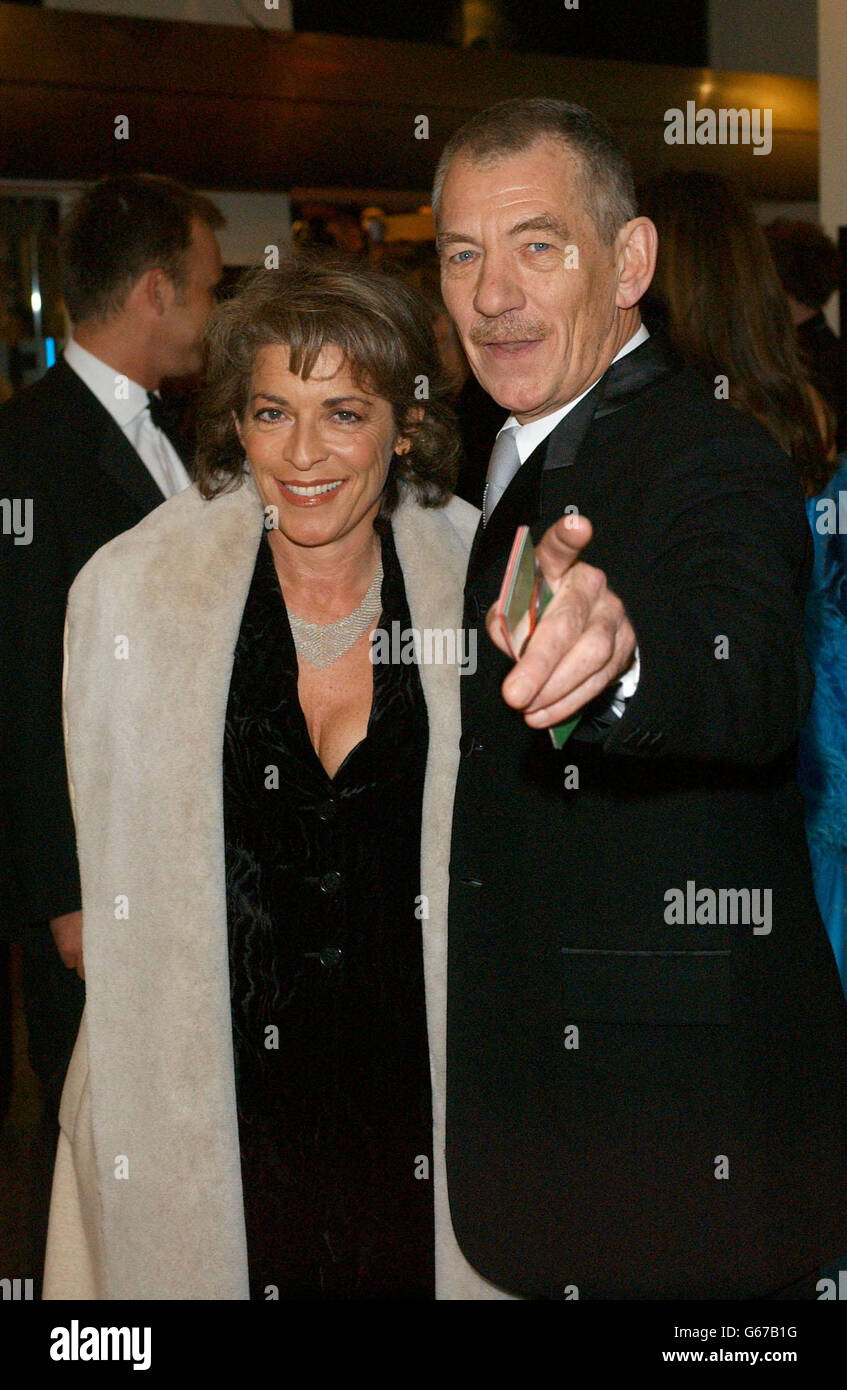 ORANGE BAFTAS Sir Ian McKellen Stock Photo