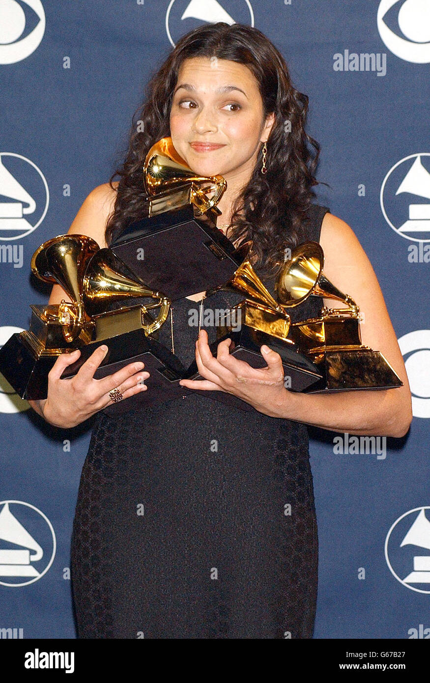 Norah Jones Grammy Awards Stock Photo Alamy