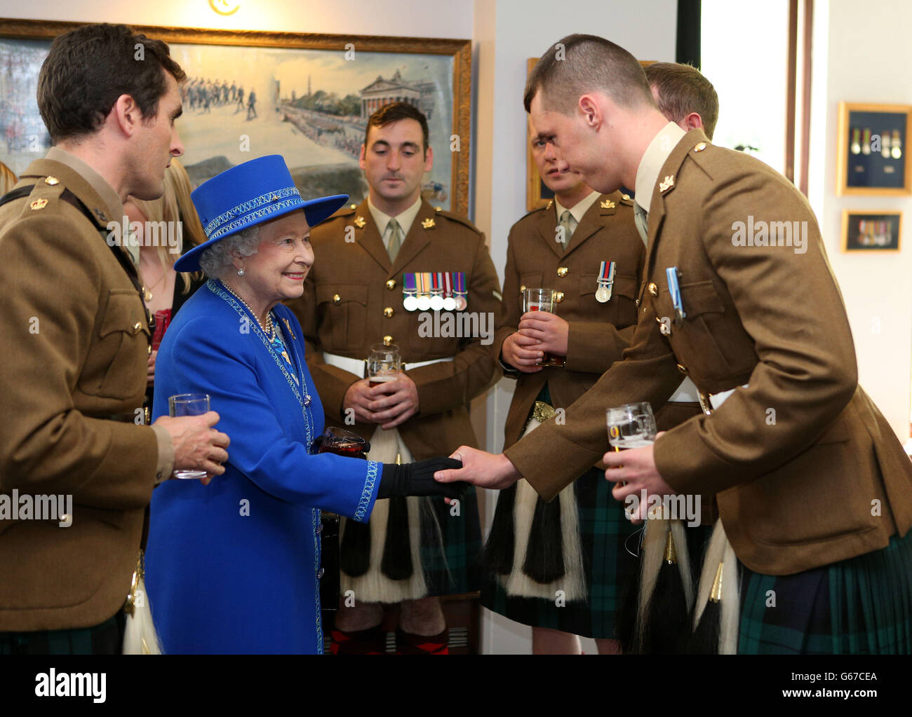 Queen in Scotland Stock Photo Alamy