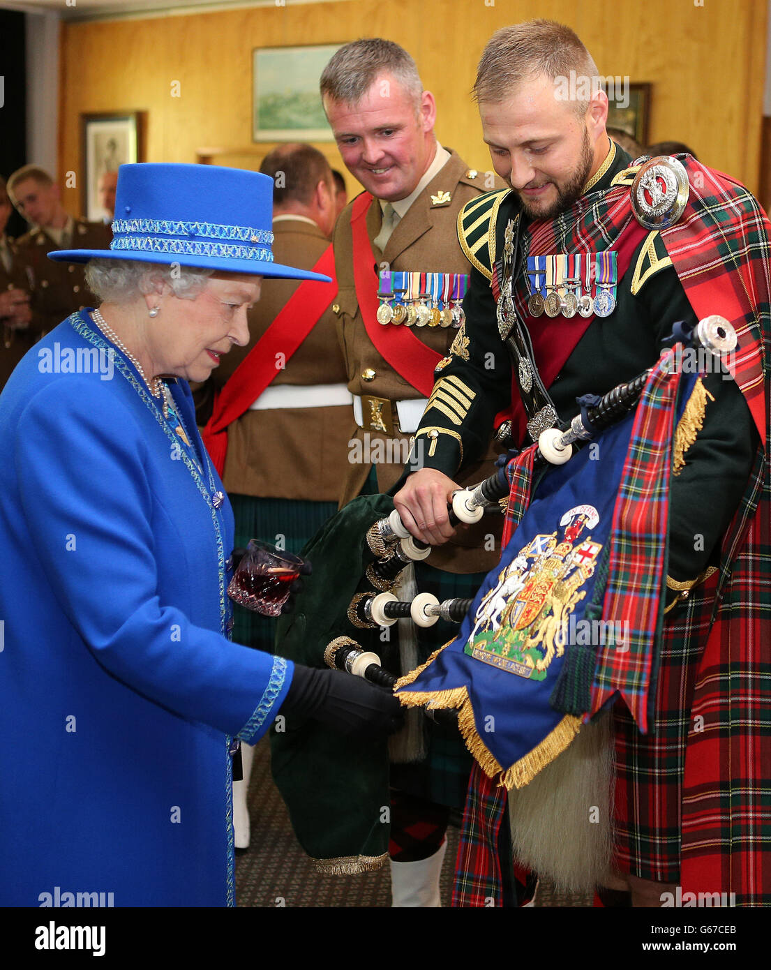 Queen in Scotland Stock Photo Alamy