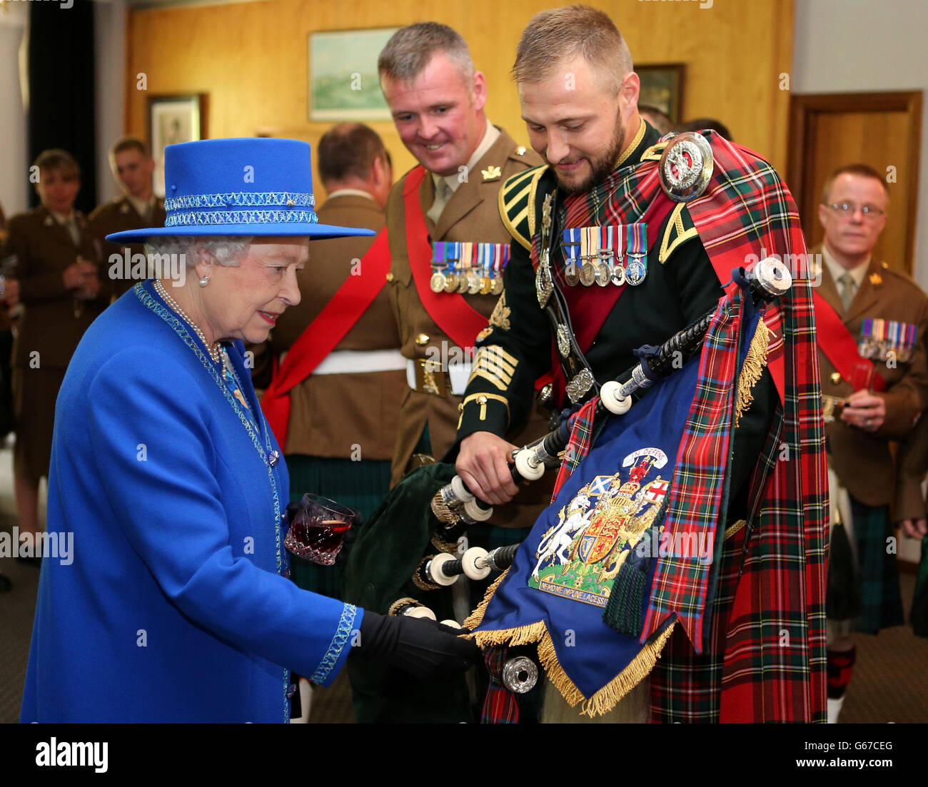 Queen in Scotland Stock Photo Alamy