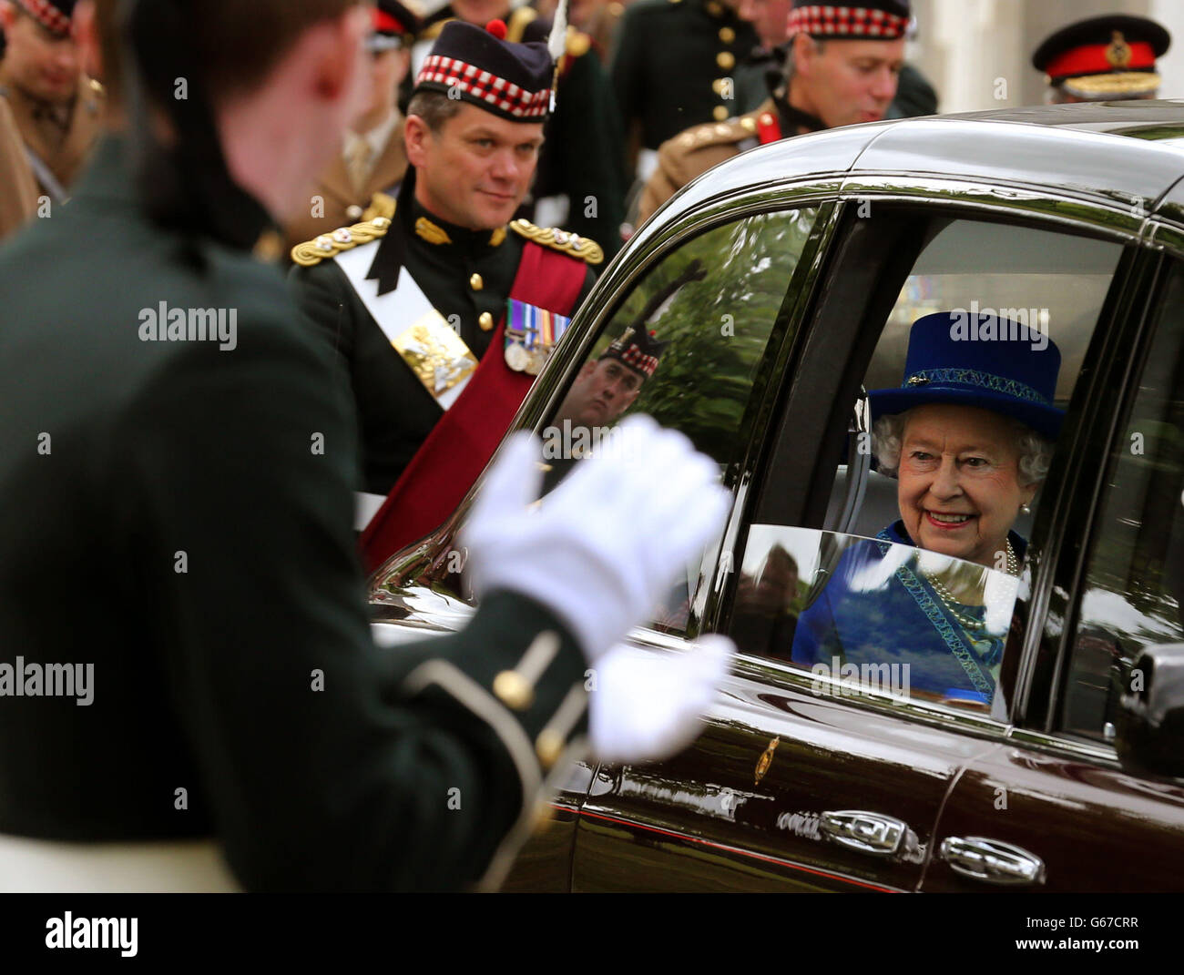 Queen in Scotland Stock Photo Alamy