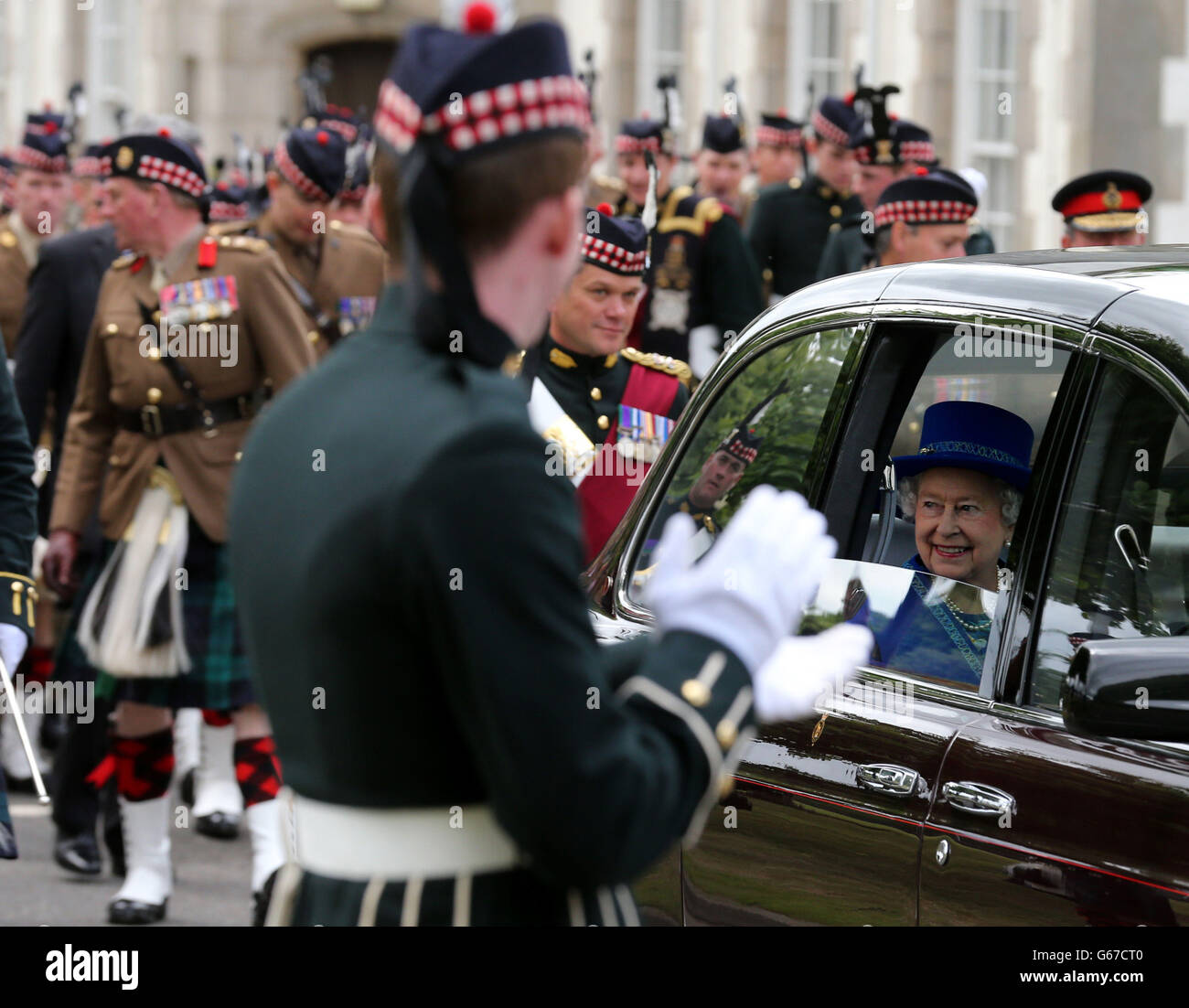 Queen in Scotland Stock Photo Alamy
