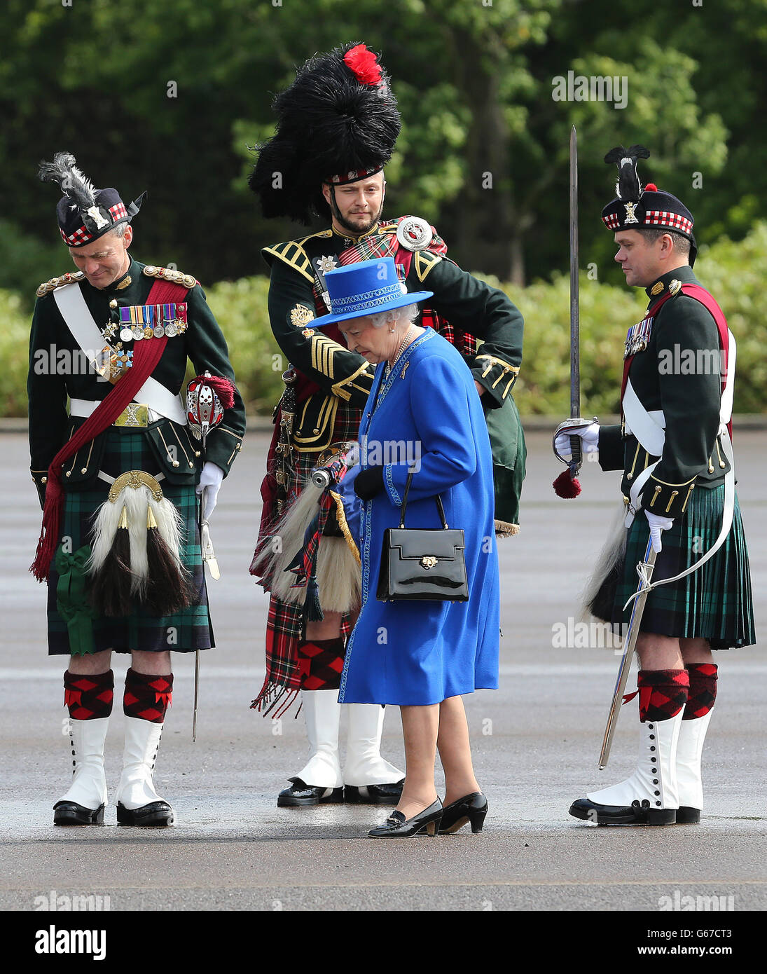 Queen in Scotland Stock Photo Alamy