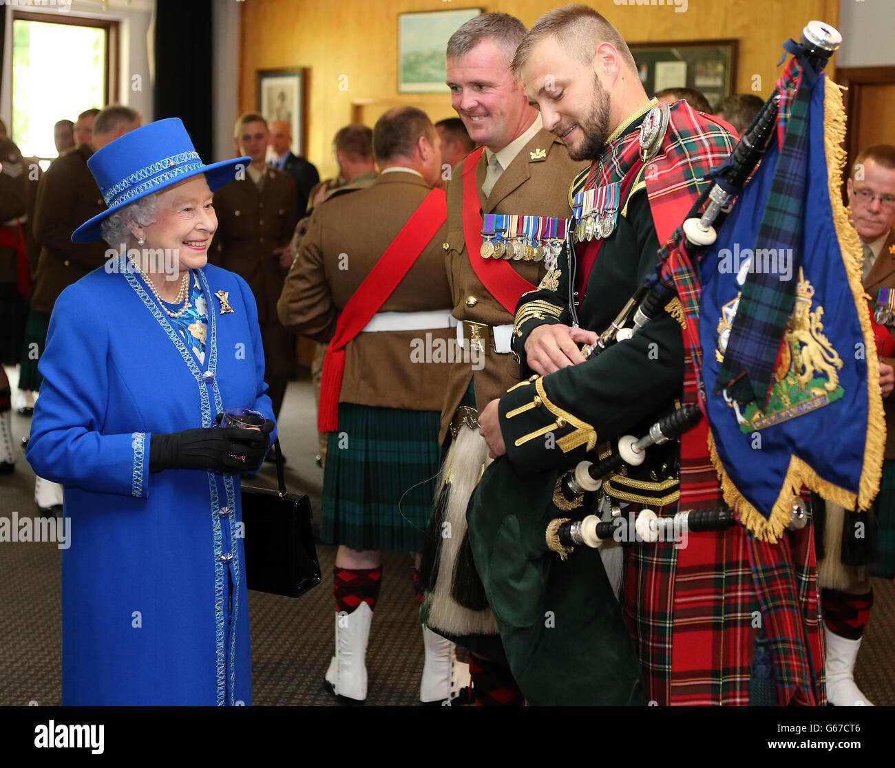 Queen in Scotland Stock Photo Alamy