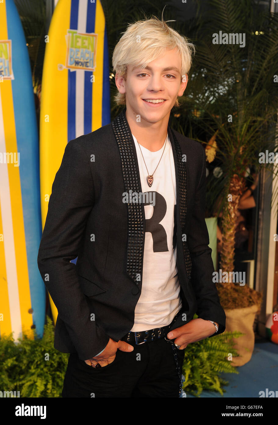 EDITORIAL USE ONLY Ross Lynch attends the UK screening at Southbank, London, of the Disney Channel Original Movie, Teen Beach Movie, which premieres on the Disney Channel UK on 19th July at 6pm. Stock Photo