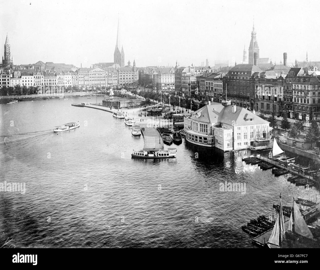 hamburg general view. A general view of Hamburg, Germany. Stock Photo