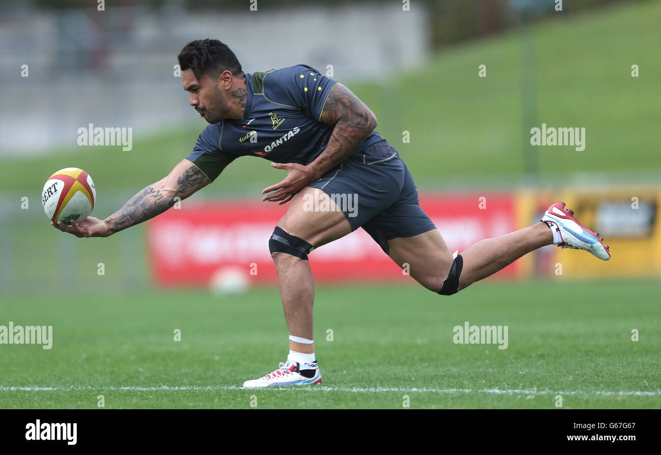 Australias digby ioane during the training session at ballymore hires stock photography and