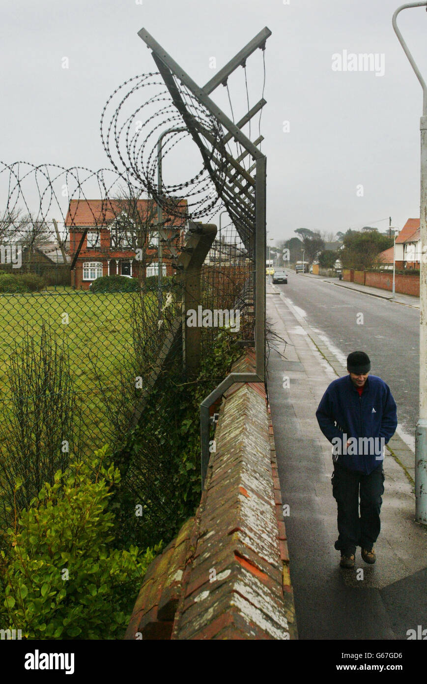 HMS Daedalus, the mothballed navy base on the sea front at Lee on