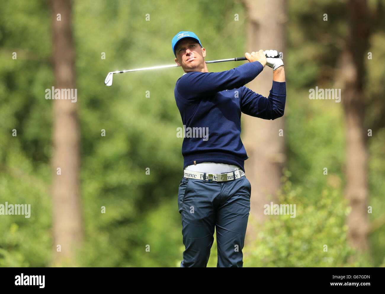 Golf - The Open Championship 2013 - Qualifying - Sunningdale Golf Club. Sweden's Mangus A Carlsson Stock Photo