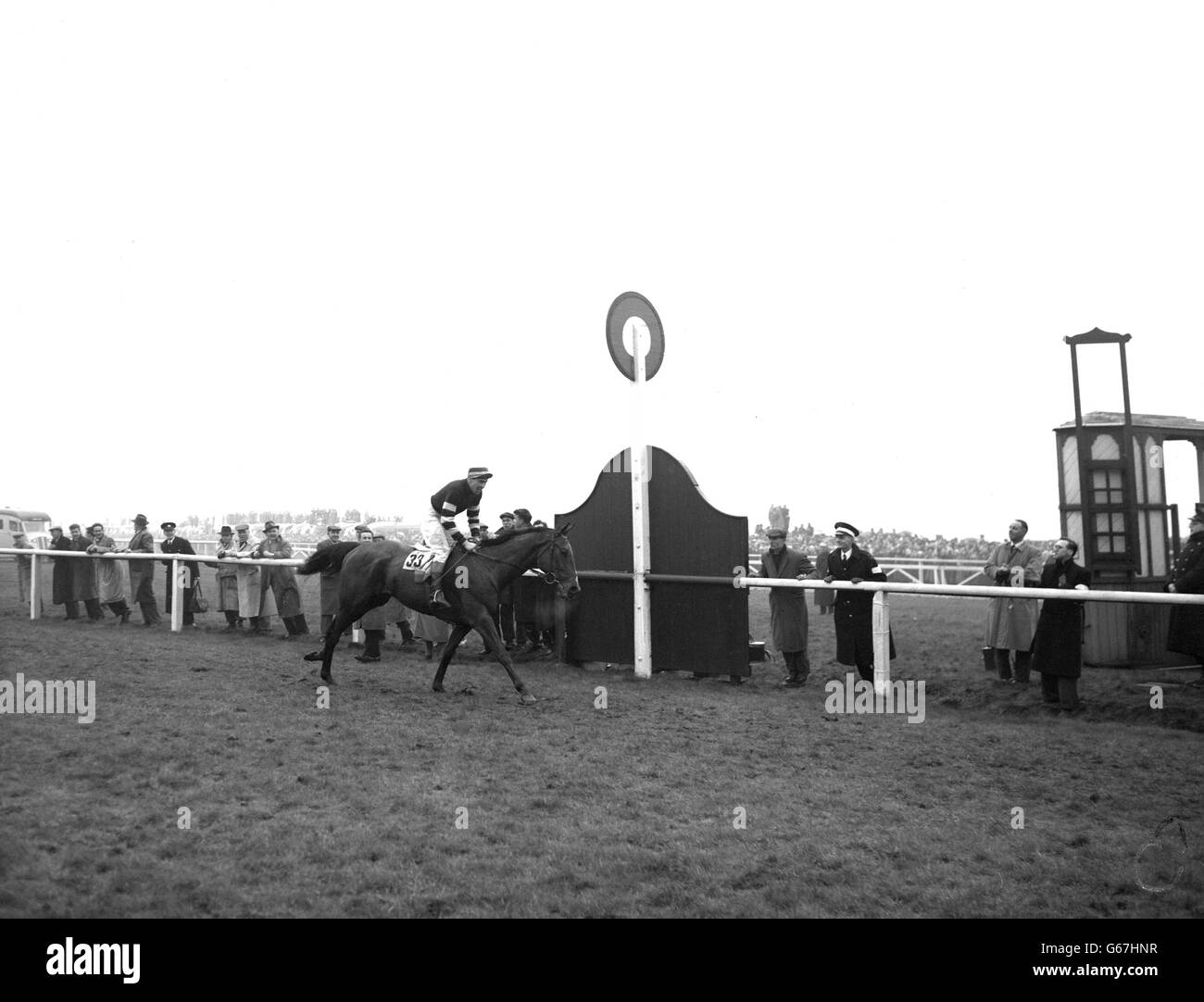 Horse racing 1958 Grand National Arthur Freeman Aintree Stock Photo Alamy