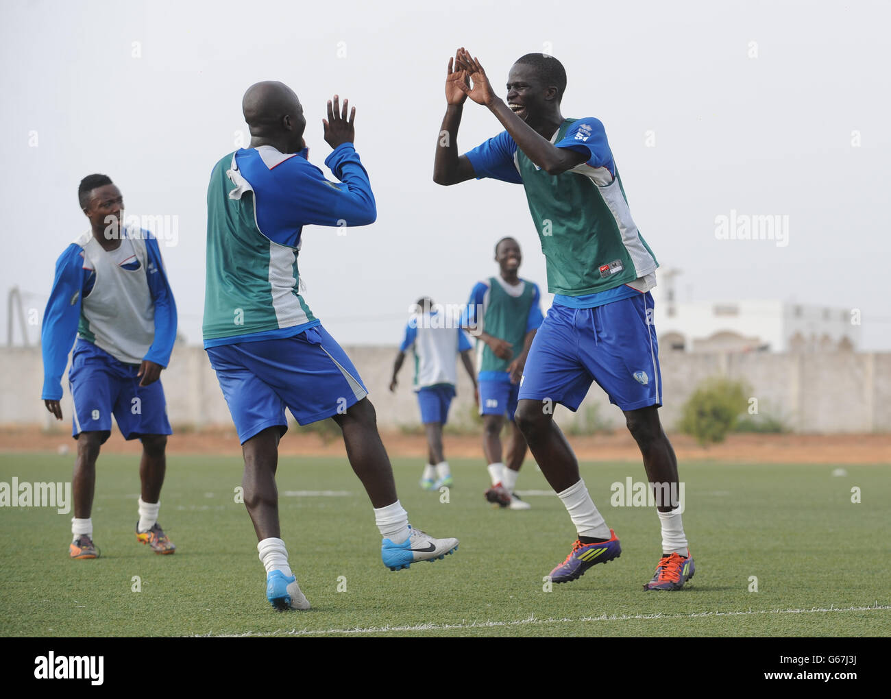 Members of the Aspire Academy play a training match at their base. PRESS ASSOCIATION Photo. Picture date: Wednesday June 26, 2013. Photo credit should read: Joe Giddens/PA Wire Stock Photo