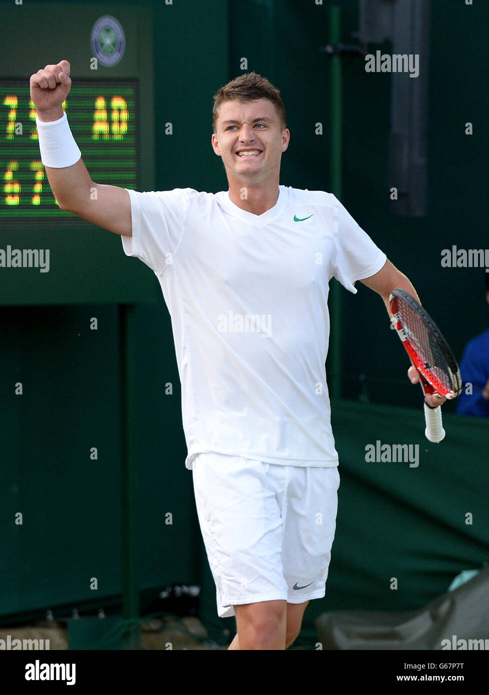 Tennis - 2013 Wimbledon Championships - Day Seven - The All England Lawn Tennis and Croquet Club Stock Photo