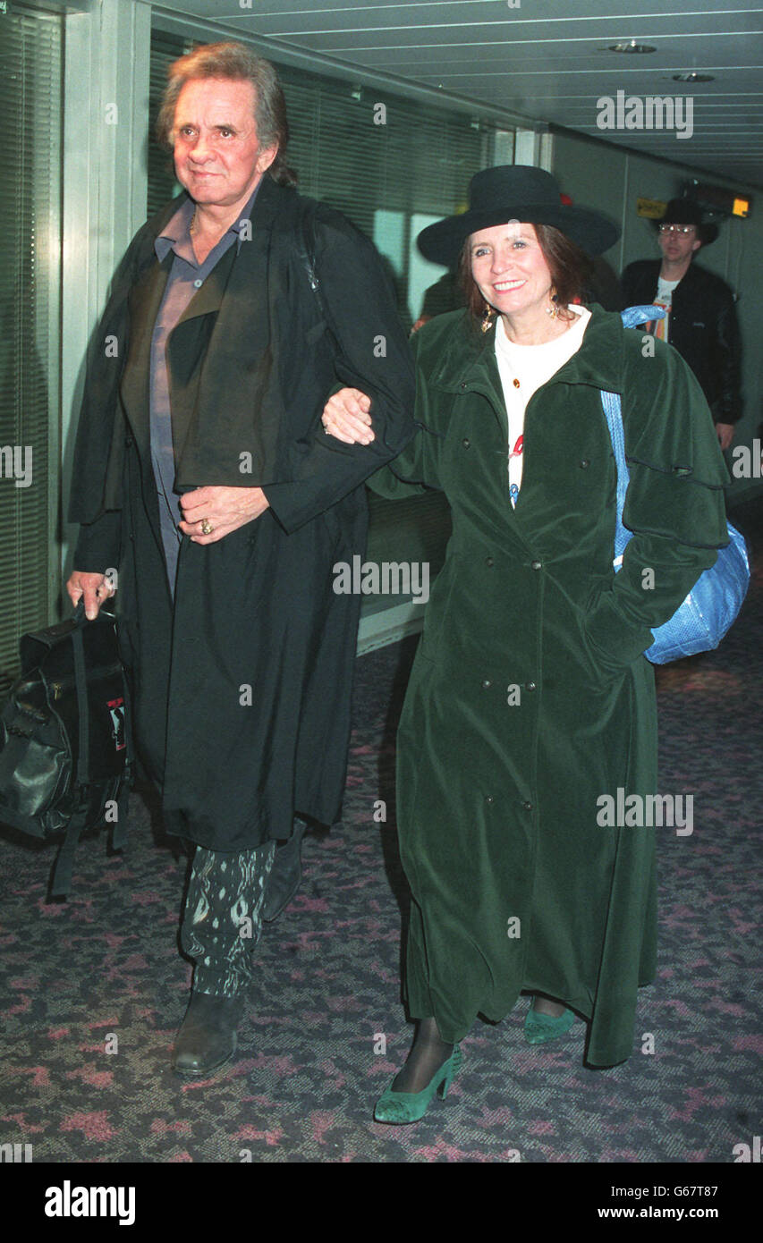Johnny Cash And Wife Stock Photo Alamy