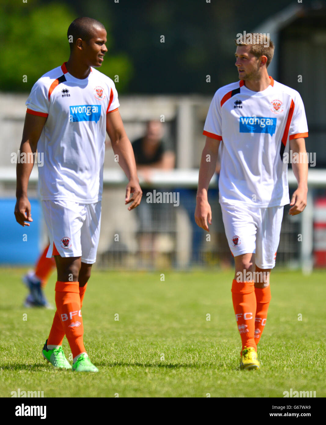 Soccer Friendly Penrith AFC v Blackpool Frenchfield Park Stock