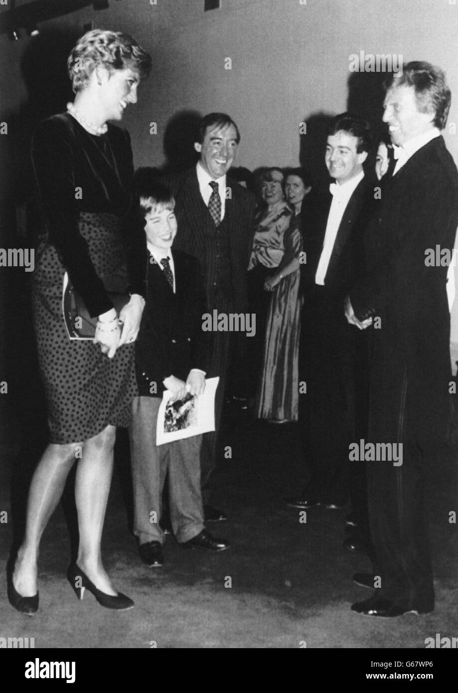 christmas photo princess diana black dress Princess Diana 11th December 1988 Princess Editorial Stock Photo - Stock  Image