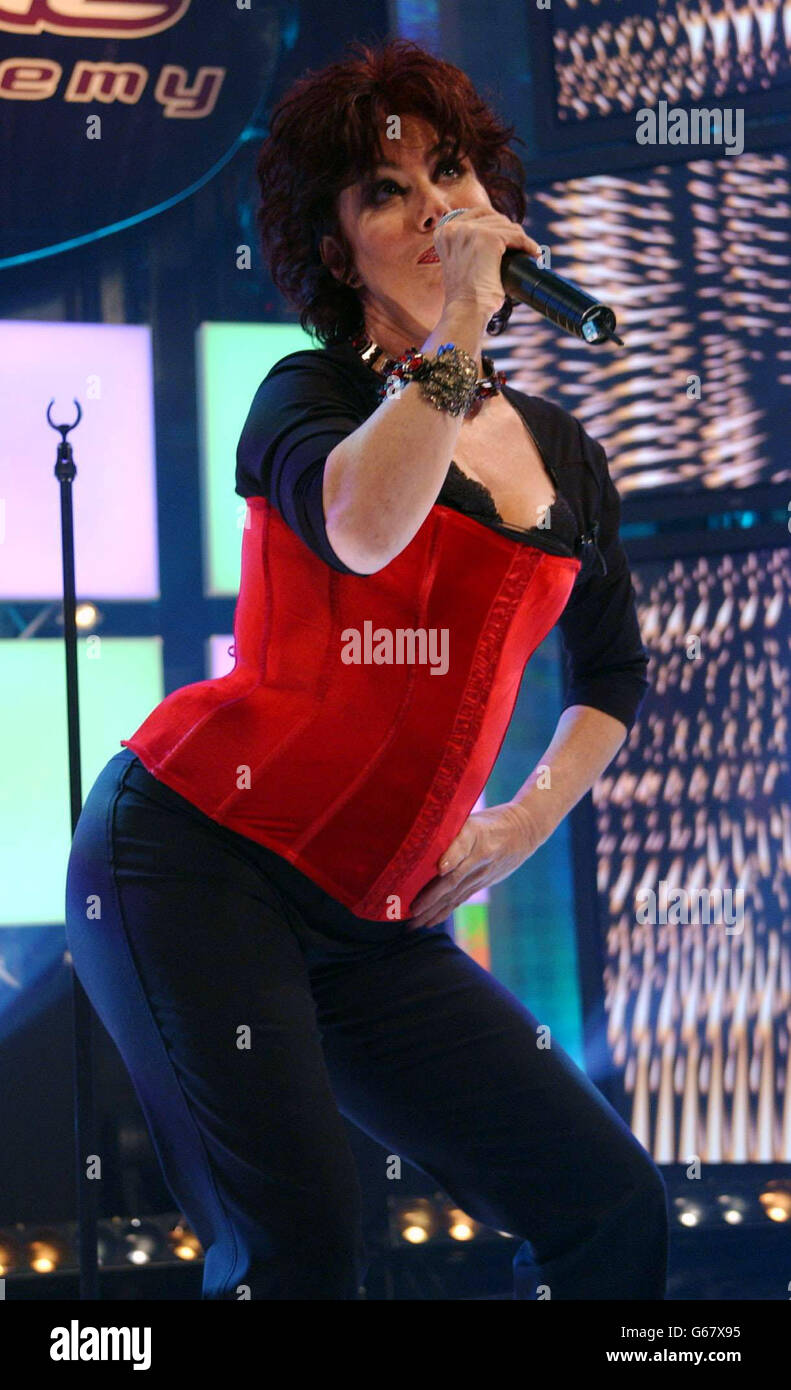 Ruby Wax Celebrity Fame Academy Stock Photo - Alamy