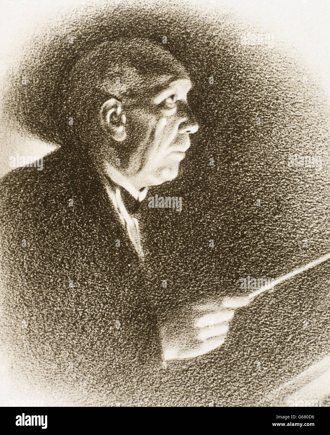 Richard Georg Strauss (1864-1949). German composer. Stock Photo