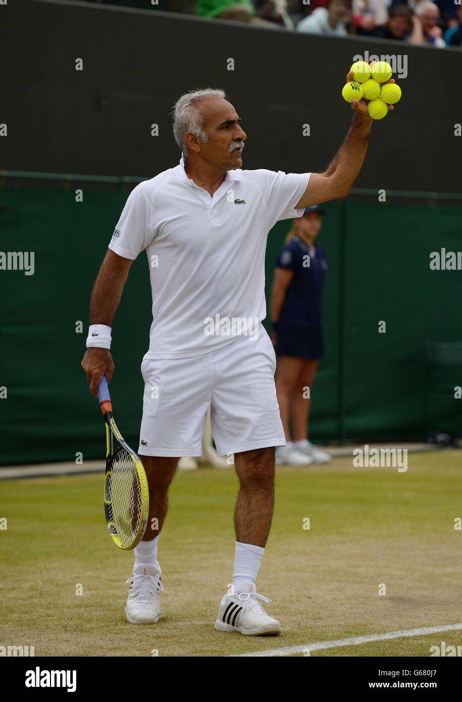 Iran's Mansour Bahrami in his Senior Gentleman's Invitational Doubles