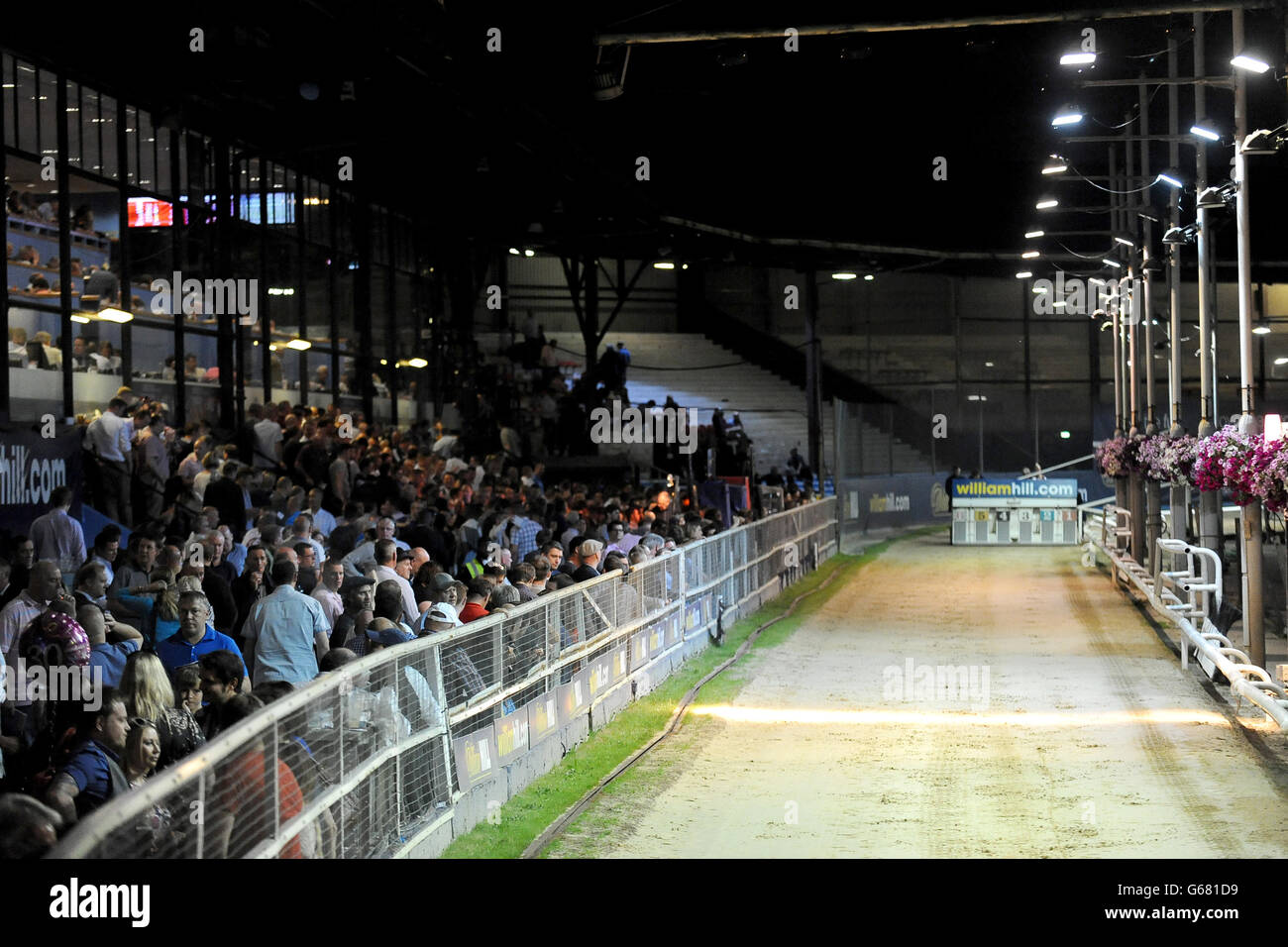 General view of the crowd in the stands during the racing Stock Photo ...