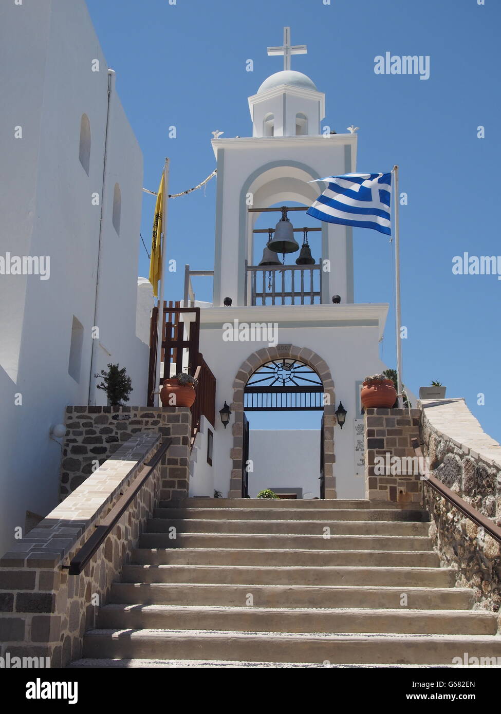 Church in Nisyros, Greece Stock Photo