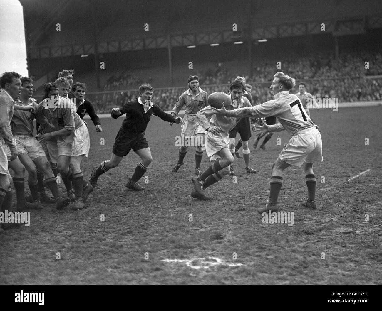 Raf captain pilot officer onllwyn brace receives the ball hi-res stock ...