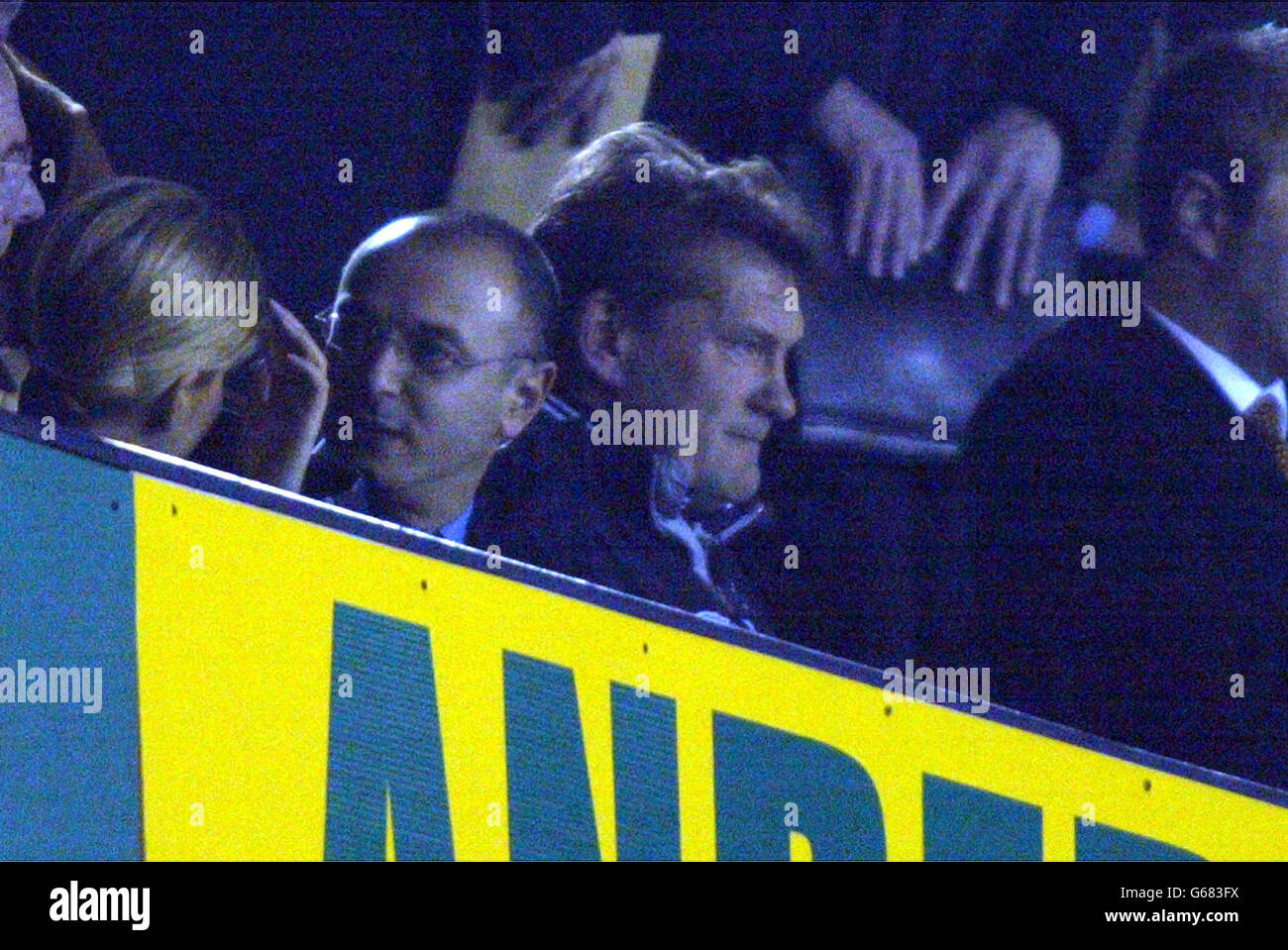 Football manager chairman glenn hoddle hires stock photography and