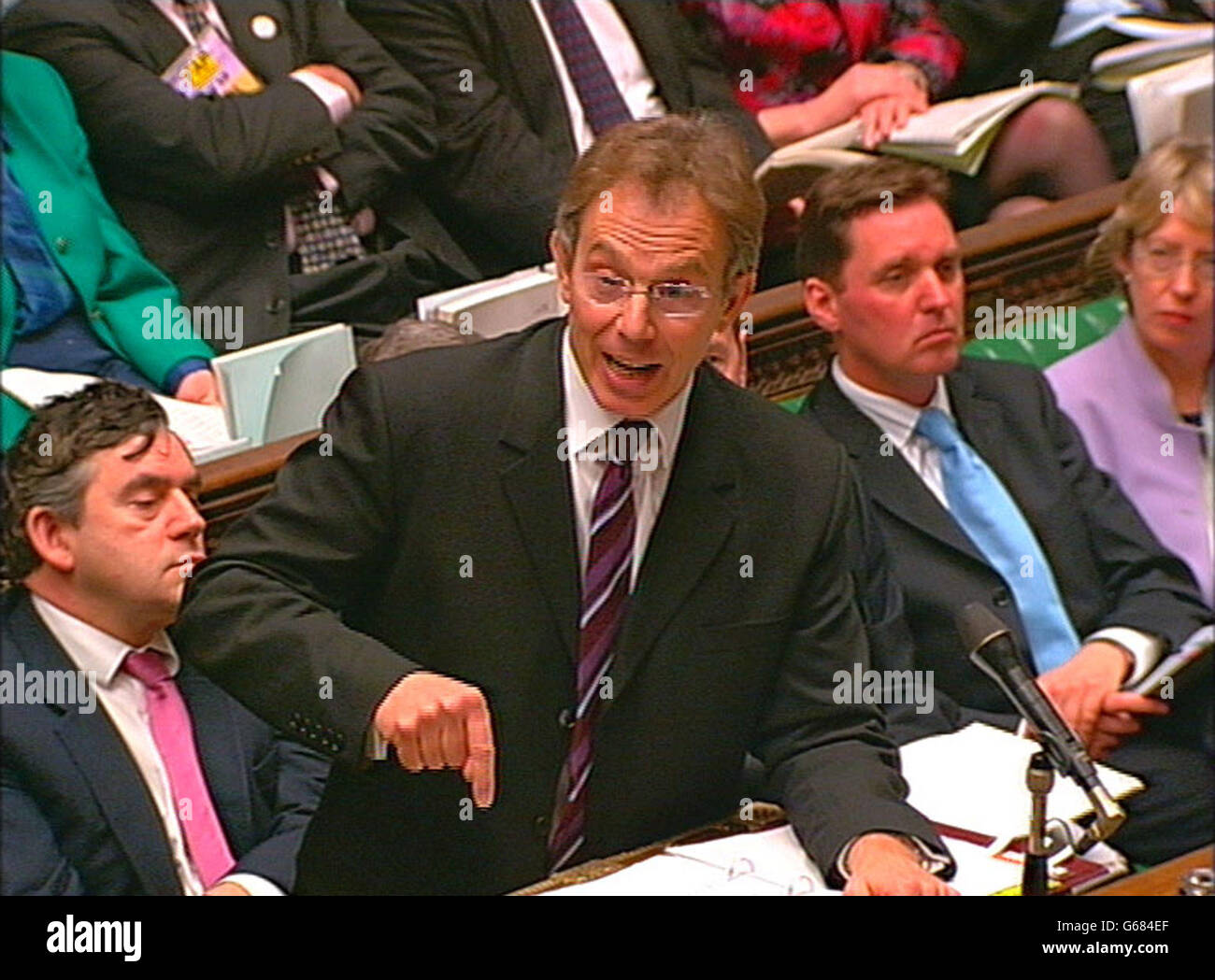 PMQ'S - TONY BLAIR Stock Photo - Alamy
