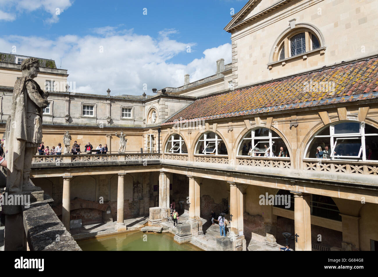 Bath, UK - August 15, 2015: The Roman Terms complex is a site of historical  interest in the English city of Bath Stock Photo - Alamy
