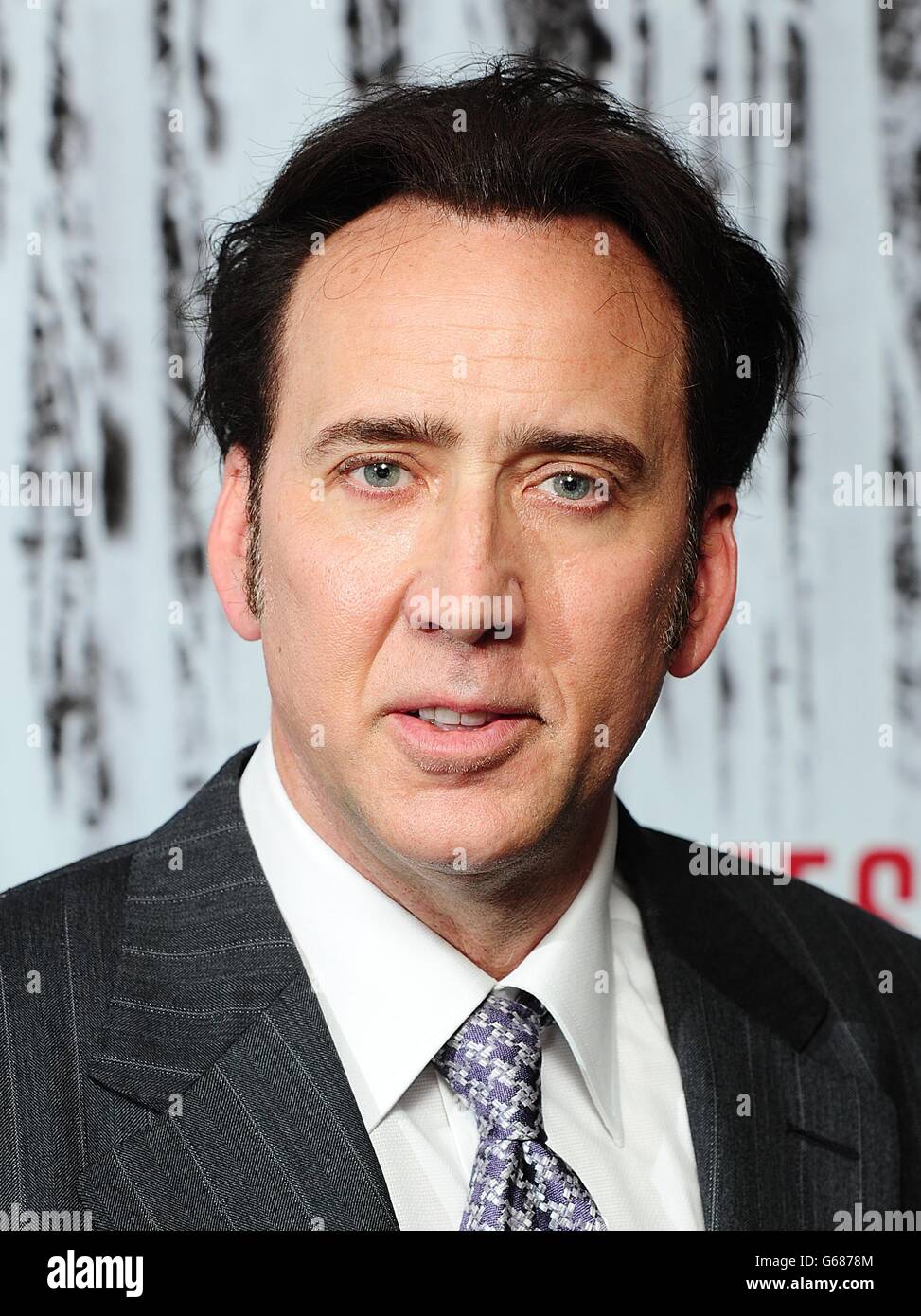 Nicolas Cage arriving for the UK Premiere of The Frozen Ground, at the