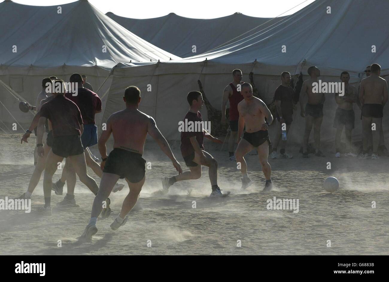 Parachute Regiment in Kuwait Stock 