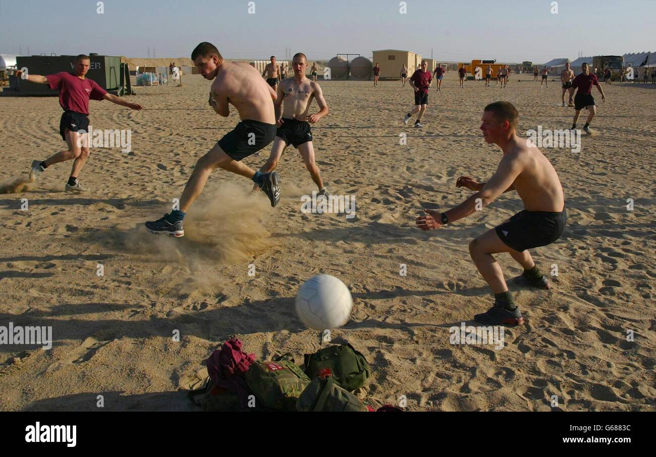 Parachute Regiment in Kuwait Stock 