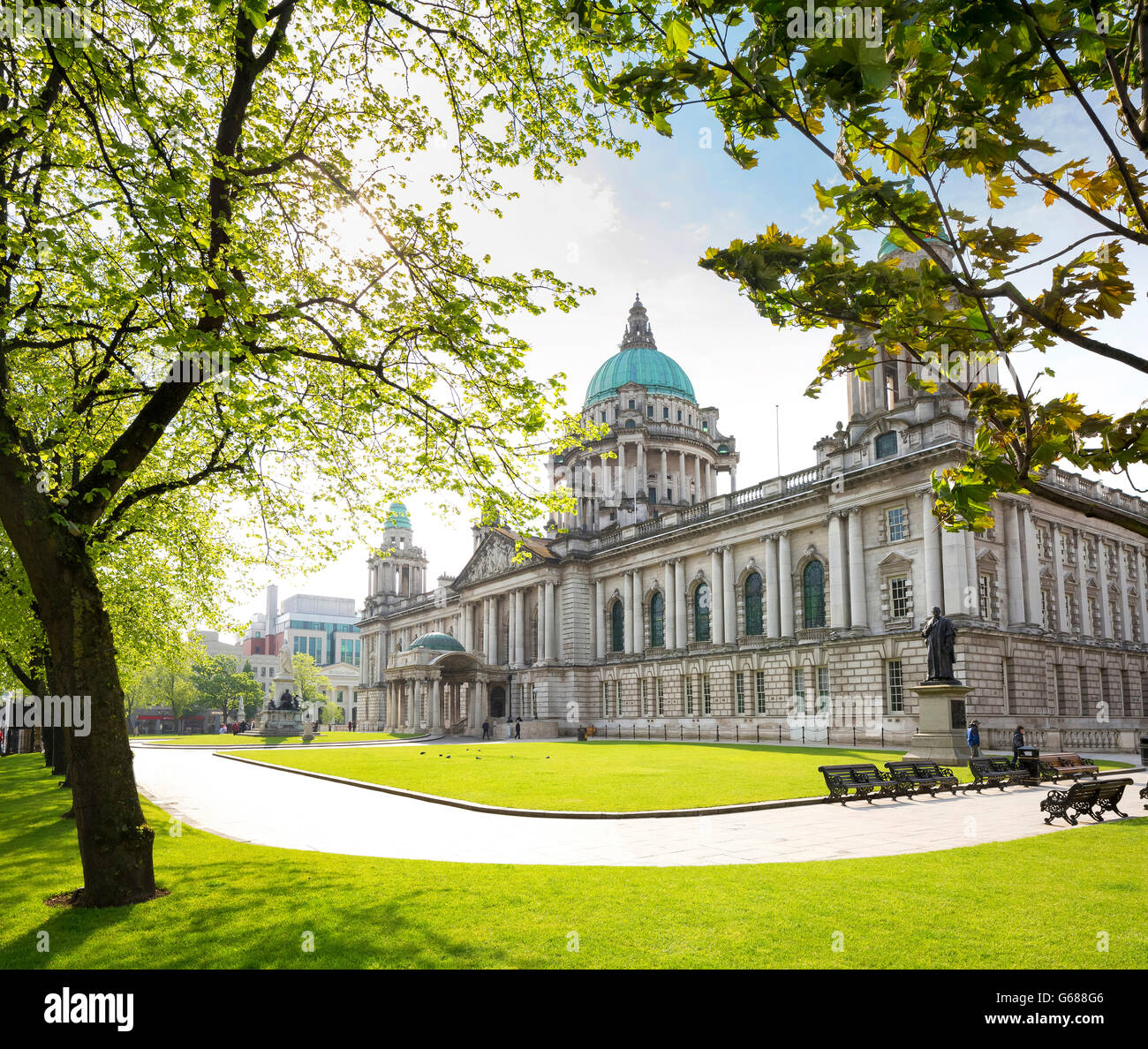 Belfast, City Hall, Northern Ireland Stock Photo