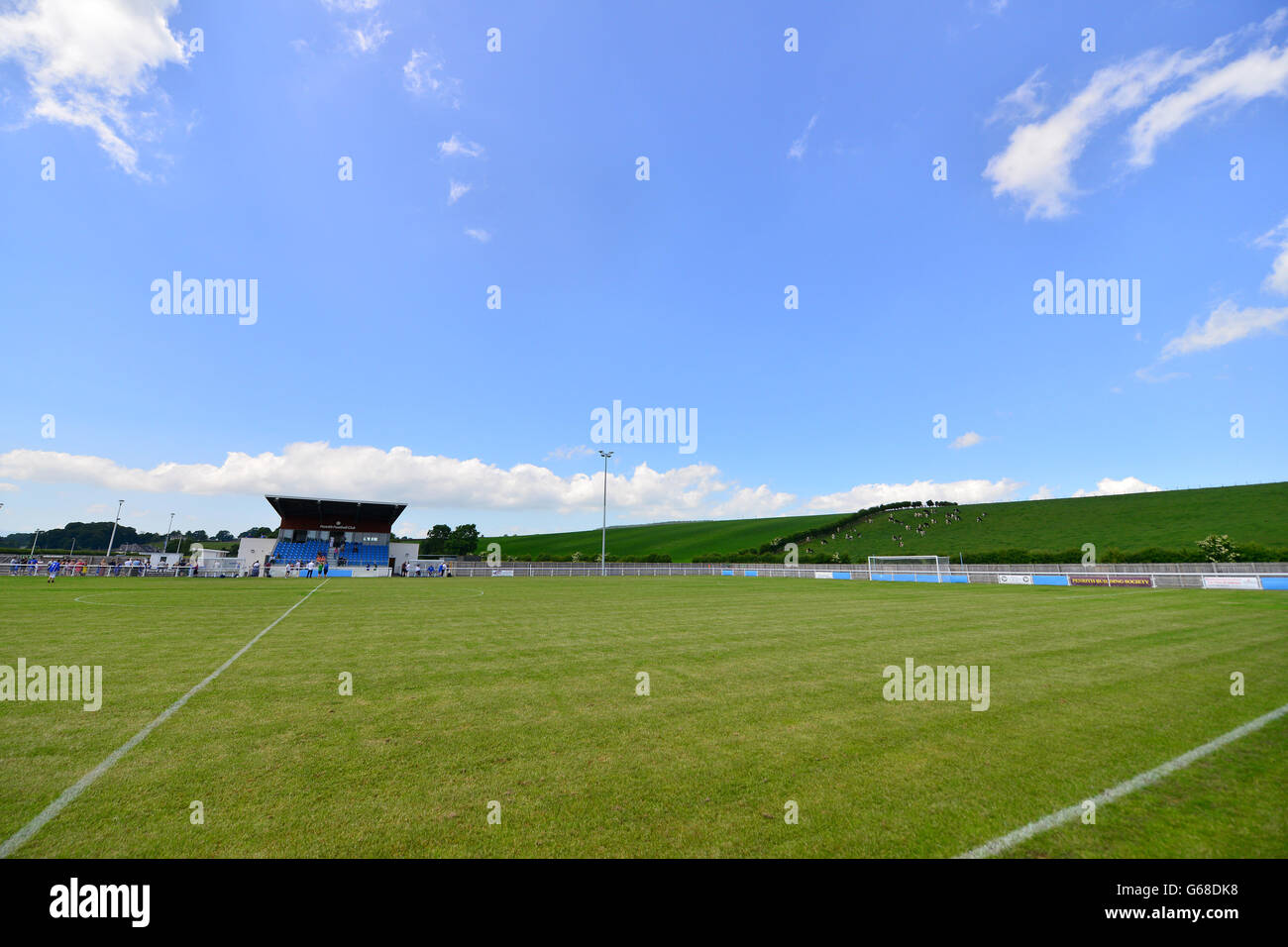 Soccer friendly penrith afc v blackpool frenchfield park hires stock