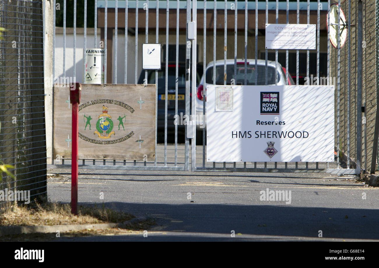 A General View Of HMS Sherwood In Nottingham Thirty Eight Reserve 