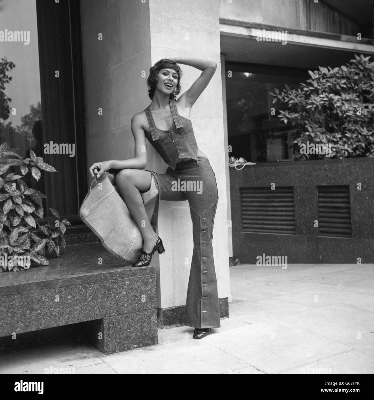 Fashion Miss Levi s Spring 1972 collection London Stock Photo