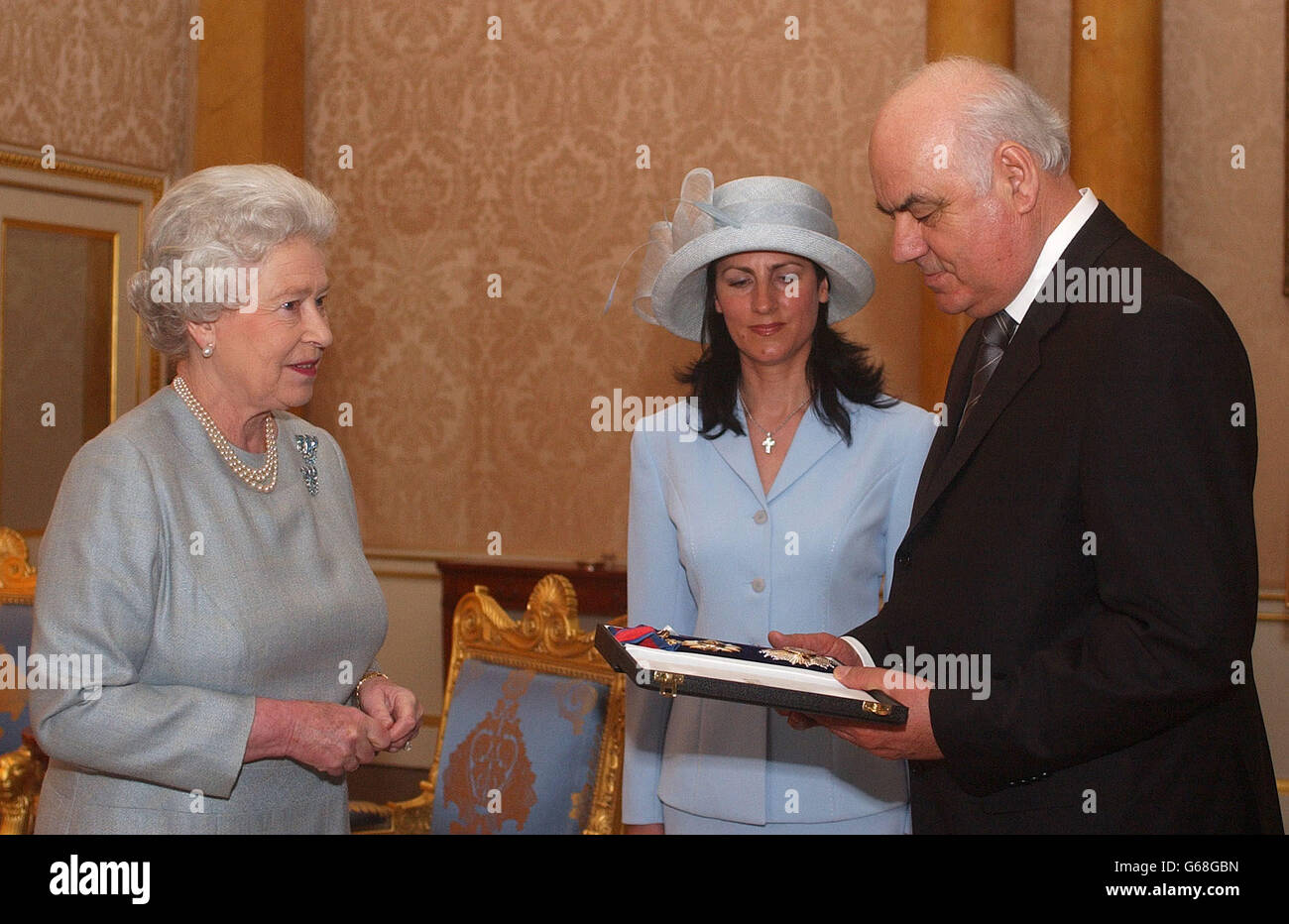 Queen Elizabeth & President of Albania Stock Photo