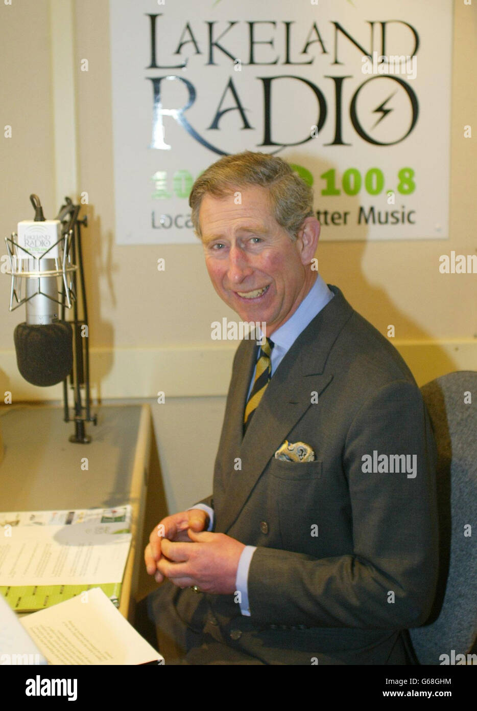 Prince Charles - Lakeland Radio Stock Photo