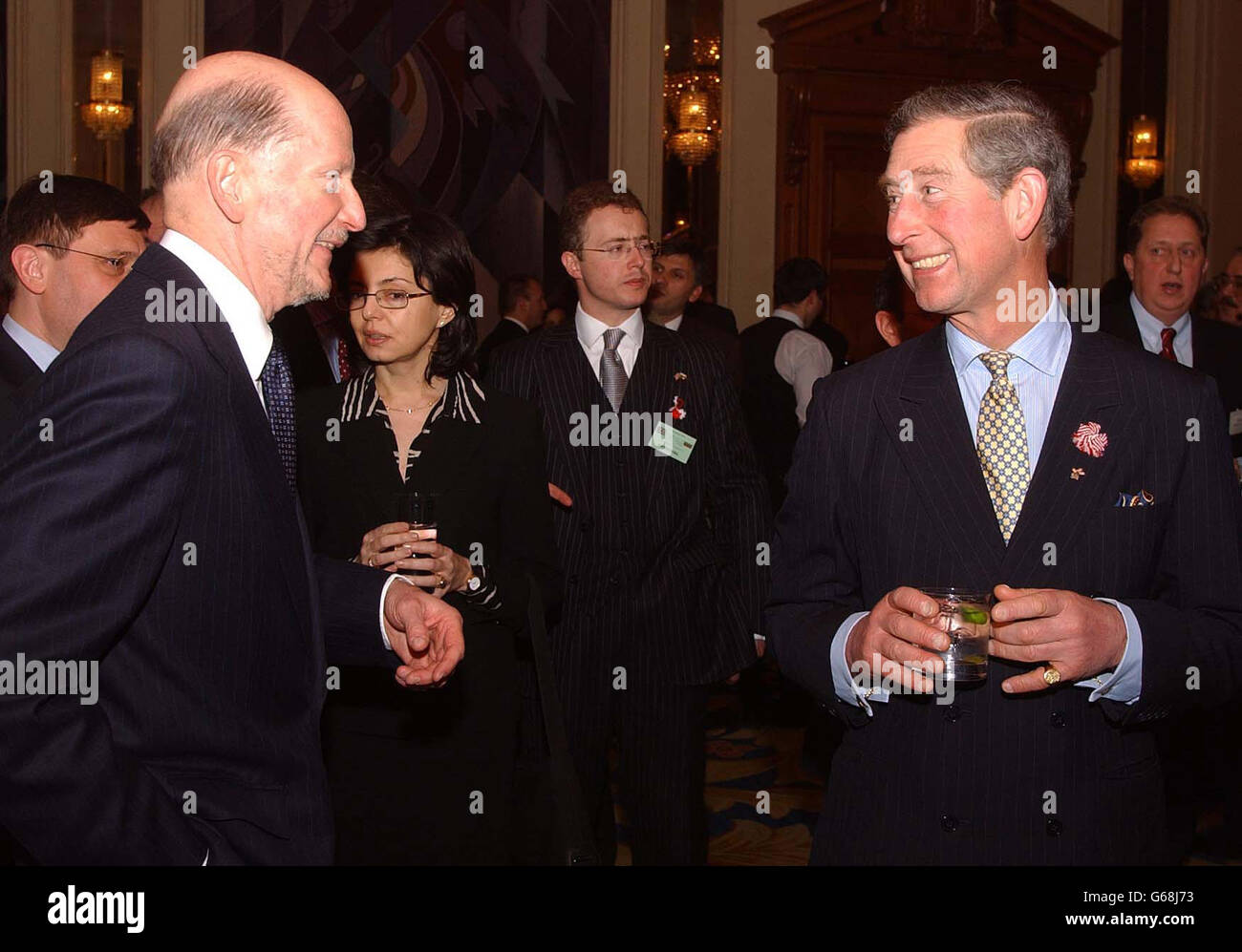 Prince Charles with King Simeon II Stock Photo