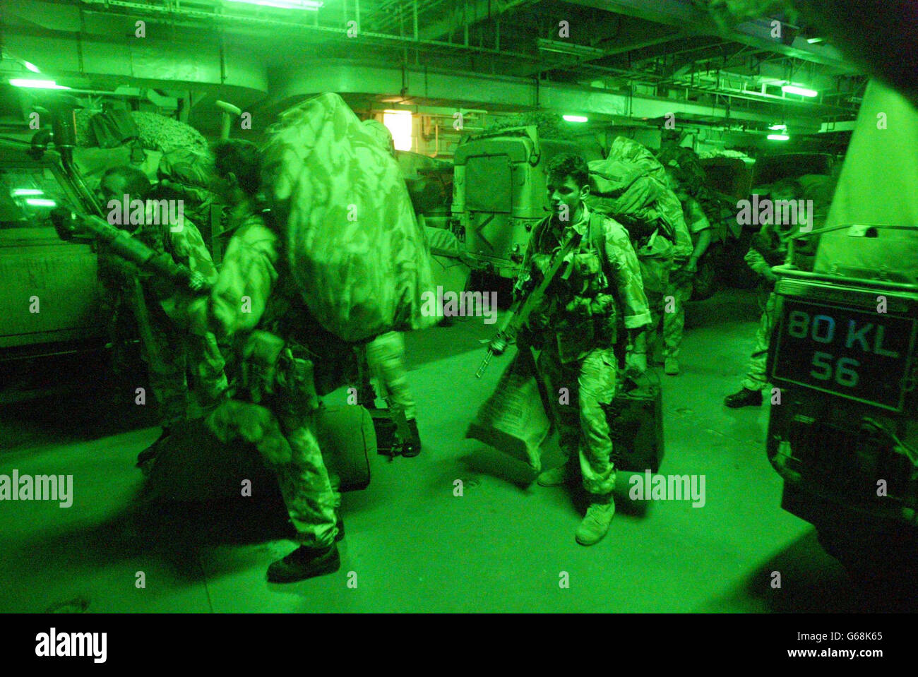Royal Marines HMS Ocean Stock Photo Alamy