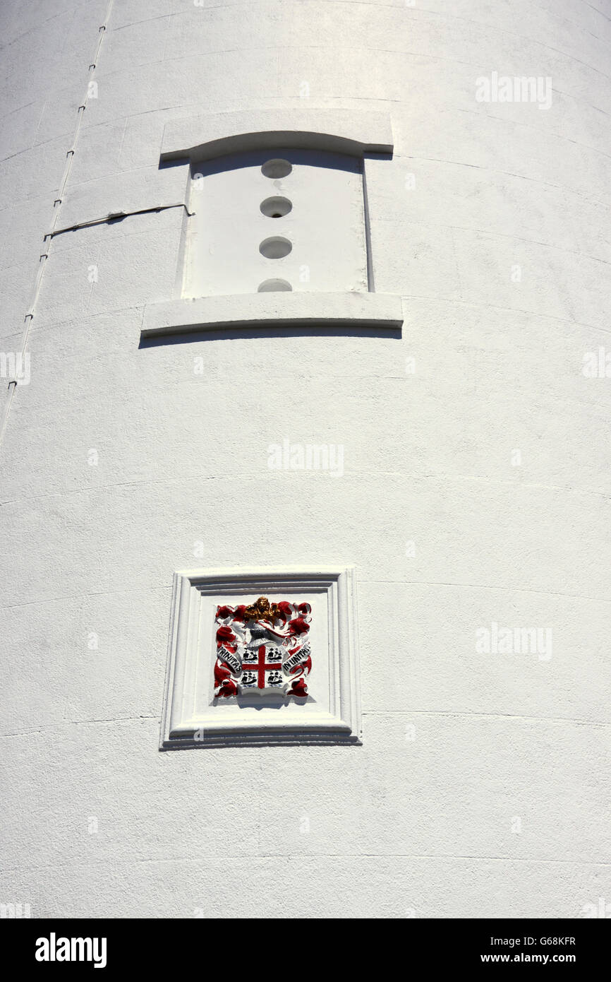 TRINITY HOUSE COAT OF ARMS ON PORTLAND BILL LIGHTHOUSE DORSET UK. Stock Photo