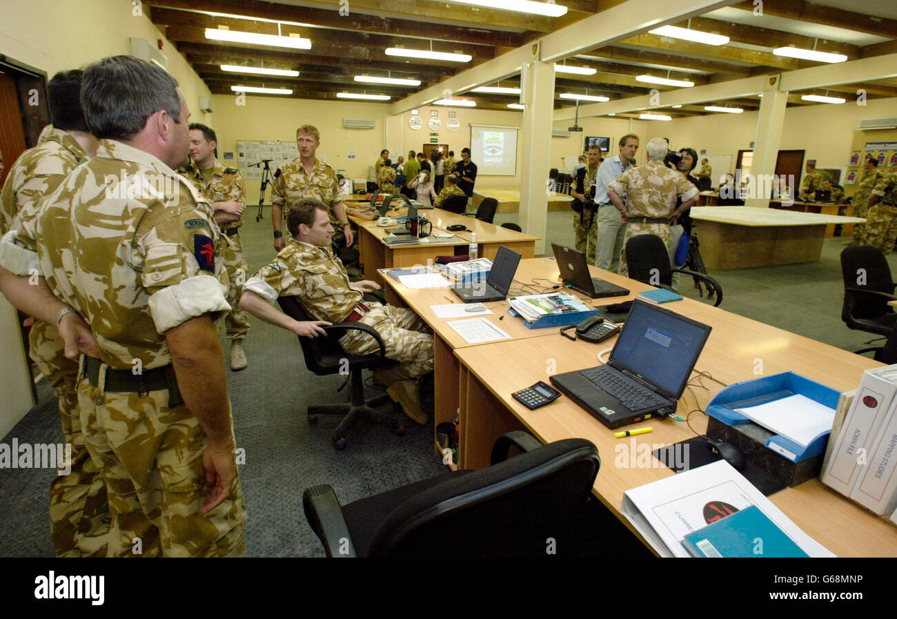 British Operations Command Centre Stock Photo