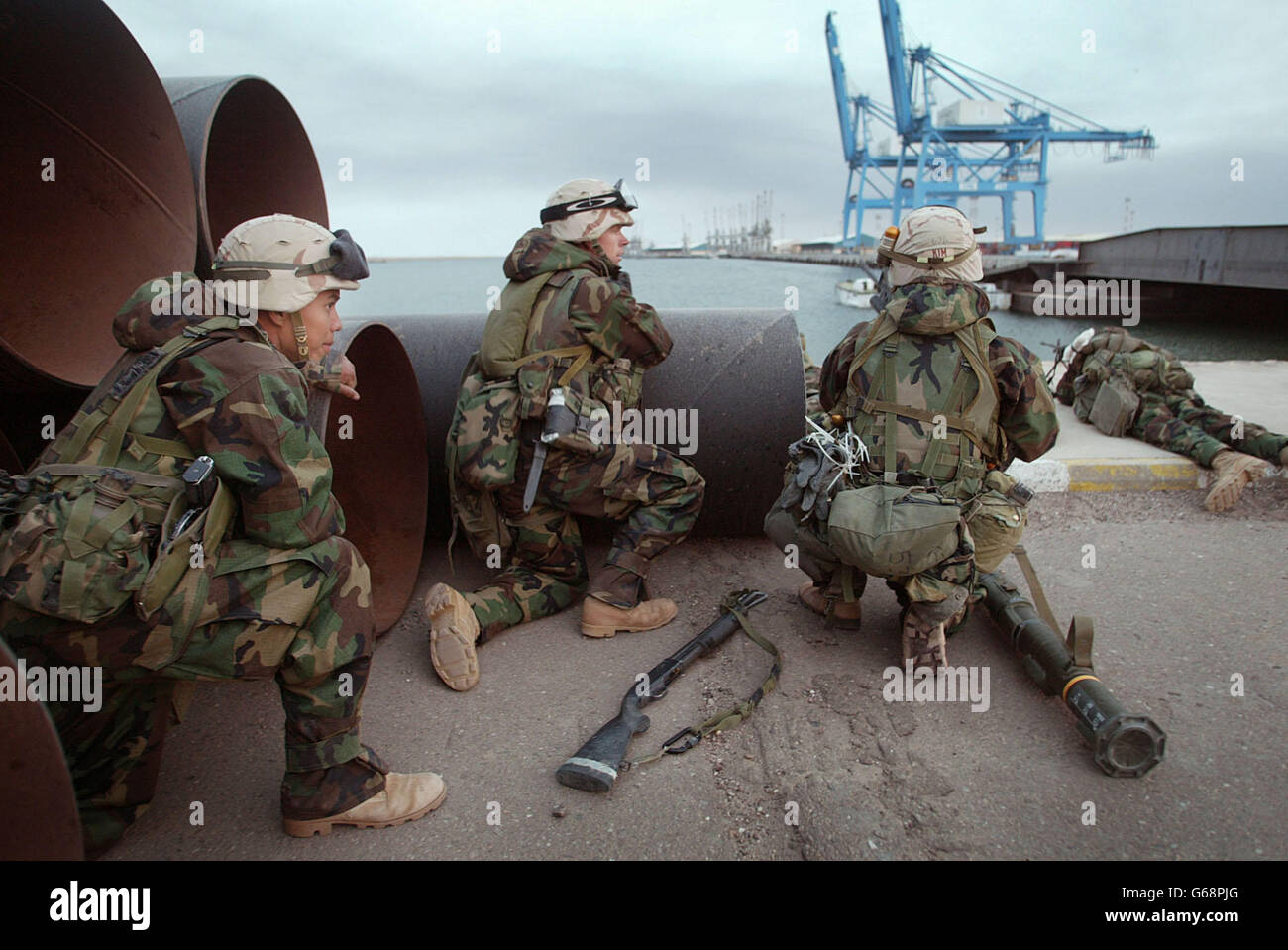 Iraq War US Marines Stock Photo
