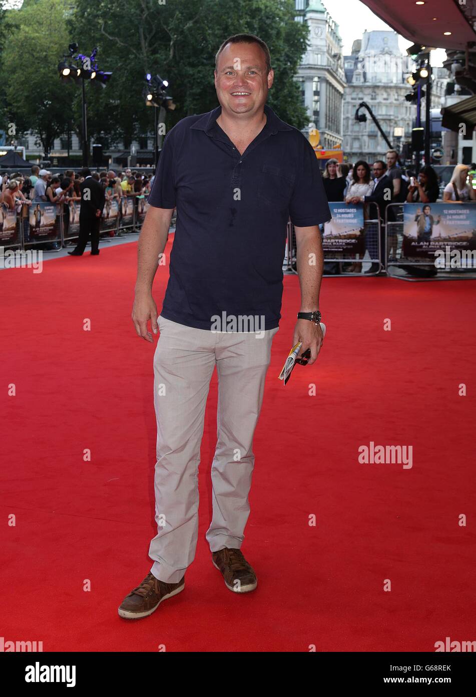 Al Murray arriving for the premiere of Alan Partridge : Alpha Papa, at the Vue West End in Leicester Square, central London. Stock Photo