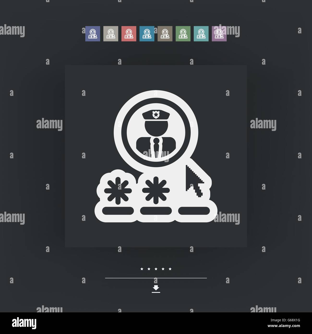 Password access concept Stock Vector Image & Art - Alamy