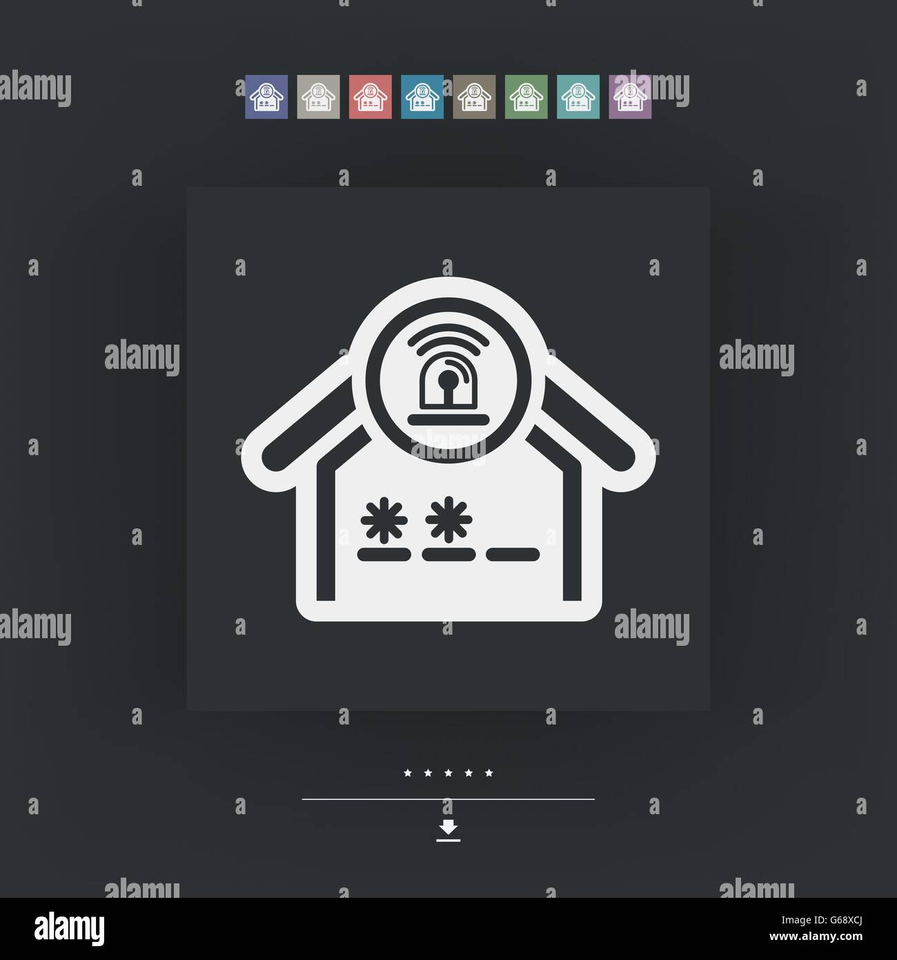 House alarm icon Stock Vector Image & Art - Alamy