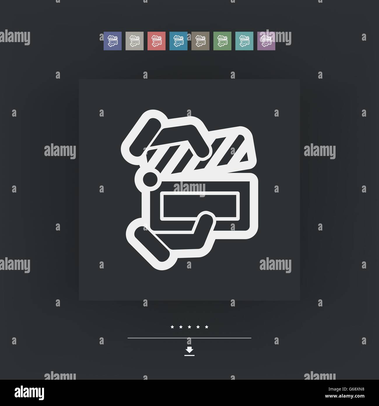 Clapboard concept icon Stock Vector Image & Art - Alamy