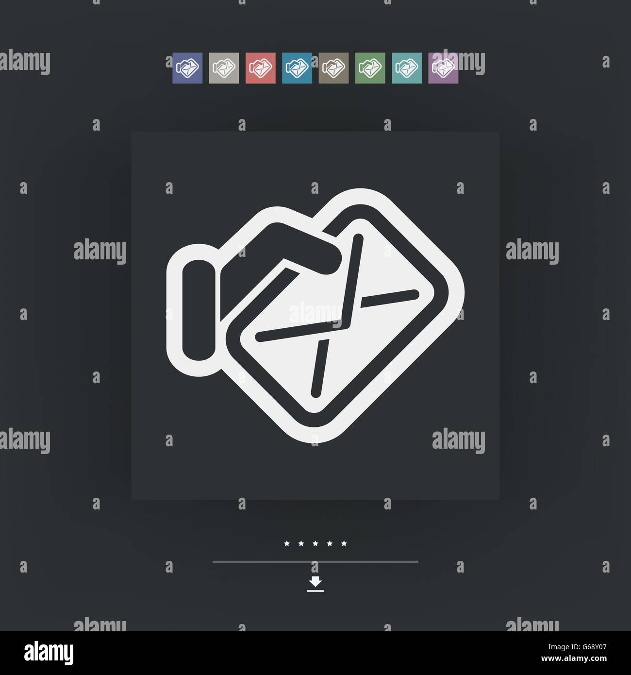 Mail icon concept Stock Vector Image & Art - Alamy