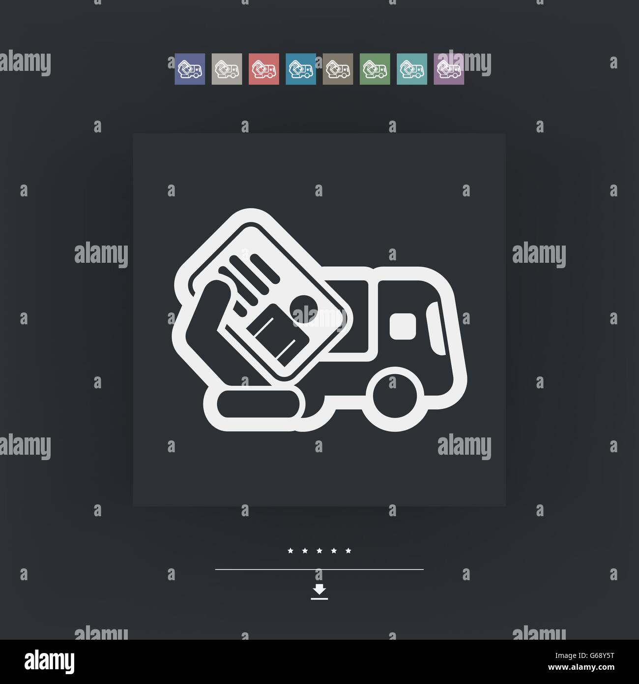 Truck document icon Stock Vector Image & Art - Alamy